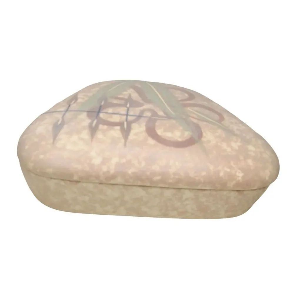 MARC BELLAIRE Trinket Stash Box Mid‎ CENTURY Mod Tiki Pottery Signed